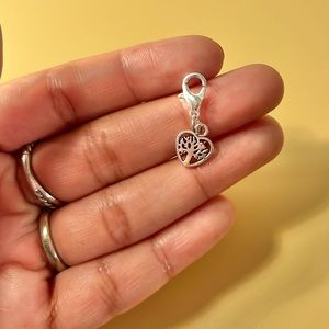 Tiny Heart Tree of Life  Charm